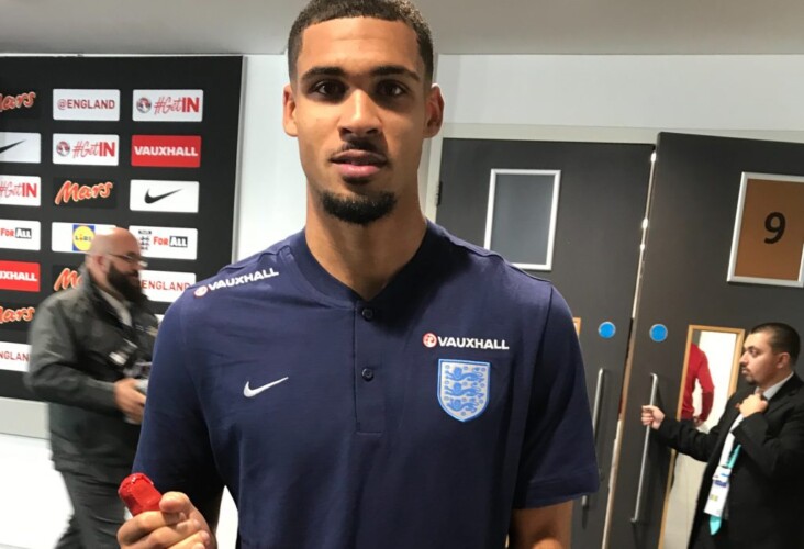 Ruben Loftus-Cheek with his man-of-the-match award for his performance for England against Germany - Photo: Paul Lagan