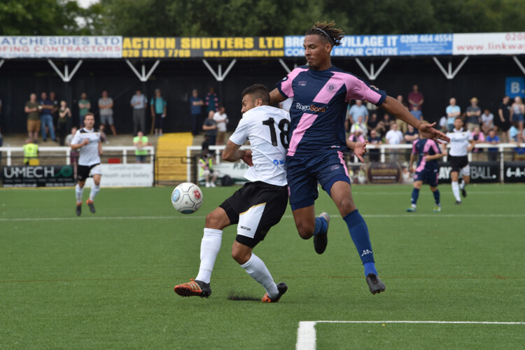 Michael Chambers in action for Dulwich Hamlet recently at Bromley