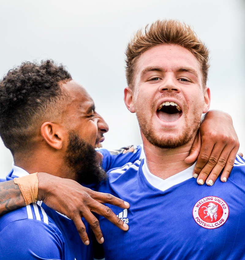Jack Jebb, right, adds a second goal