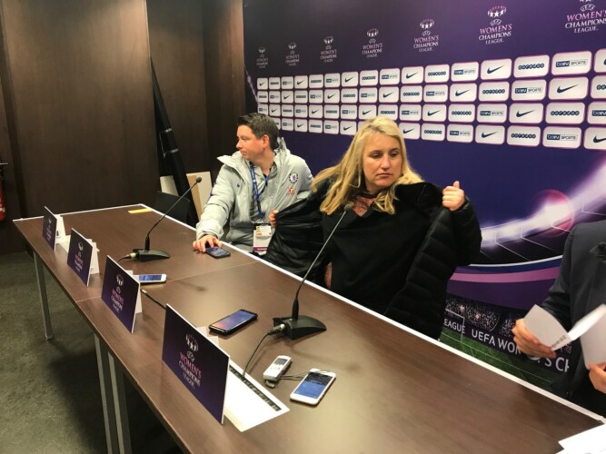 Emma Hayes Photo by Paul Lagan