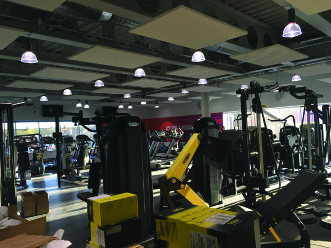 The gym at the new leisure centre