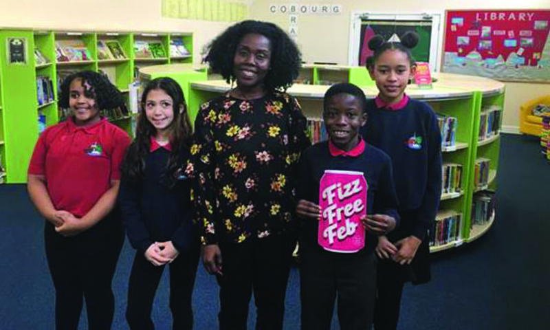 Children from Cobourg Primary School in Cobourg Road, Bermondsey