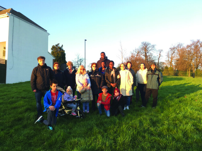 Residents of Crescent Way and Covington Way do not want to see a green space redeveloped. Credit: Tara O'Connor