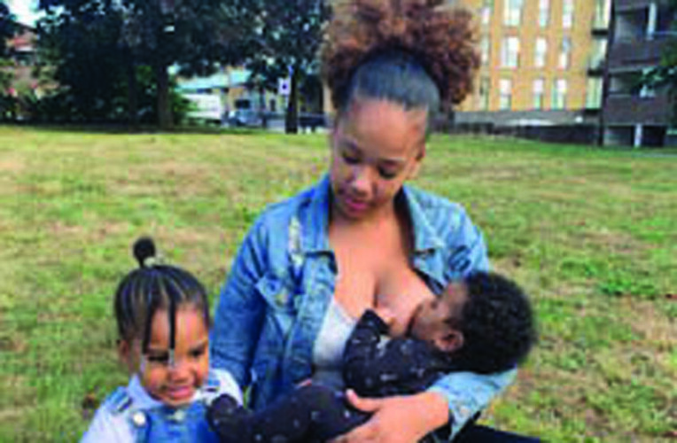 Hana Moshie and son Carter, and daughter Avah