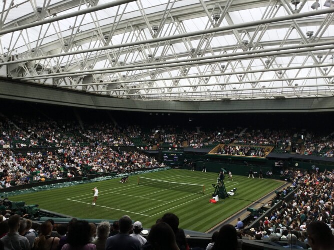 Barty v Suarez Navarro at Wimbledon Centre Court