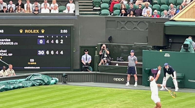 Rafael Nadal v Ricardas Berankis Picture: Paul Lagan