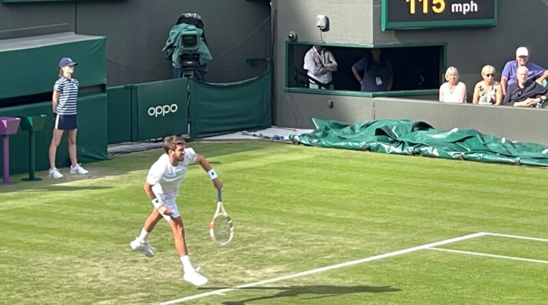 Cameron Norrie v Jaume Munar on Court 1 Picture: Paul Lagan