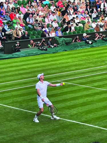 Andy Murray at Centre Court at Wimbledon Picture: Paul Lagan