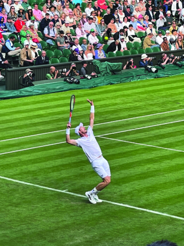 Andy Murray at Centre Court at Wimbledon Picture: Paul Lagan