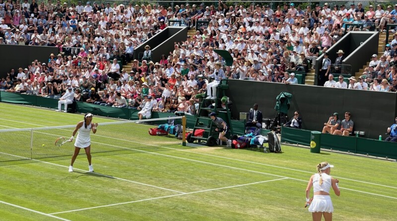 Dart/Watson v Kichenok/Ostapenko On Court Three Picture: Paul Lagan