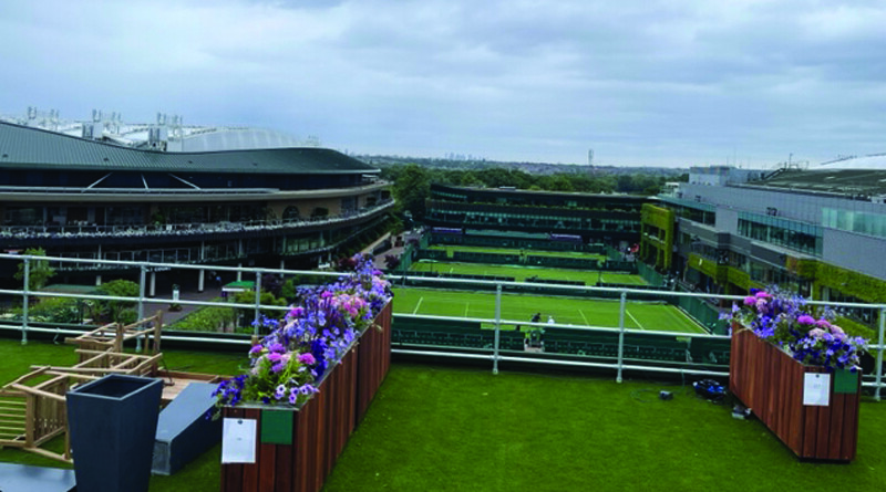 View from the media paviliion. Picture Paul Lagan