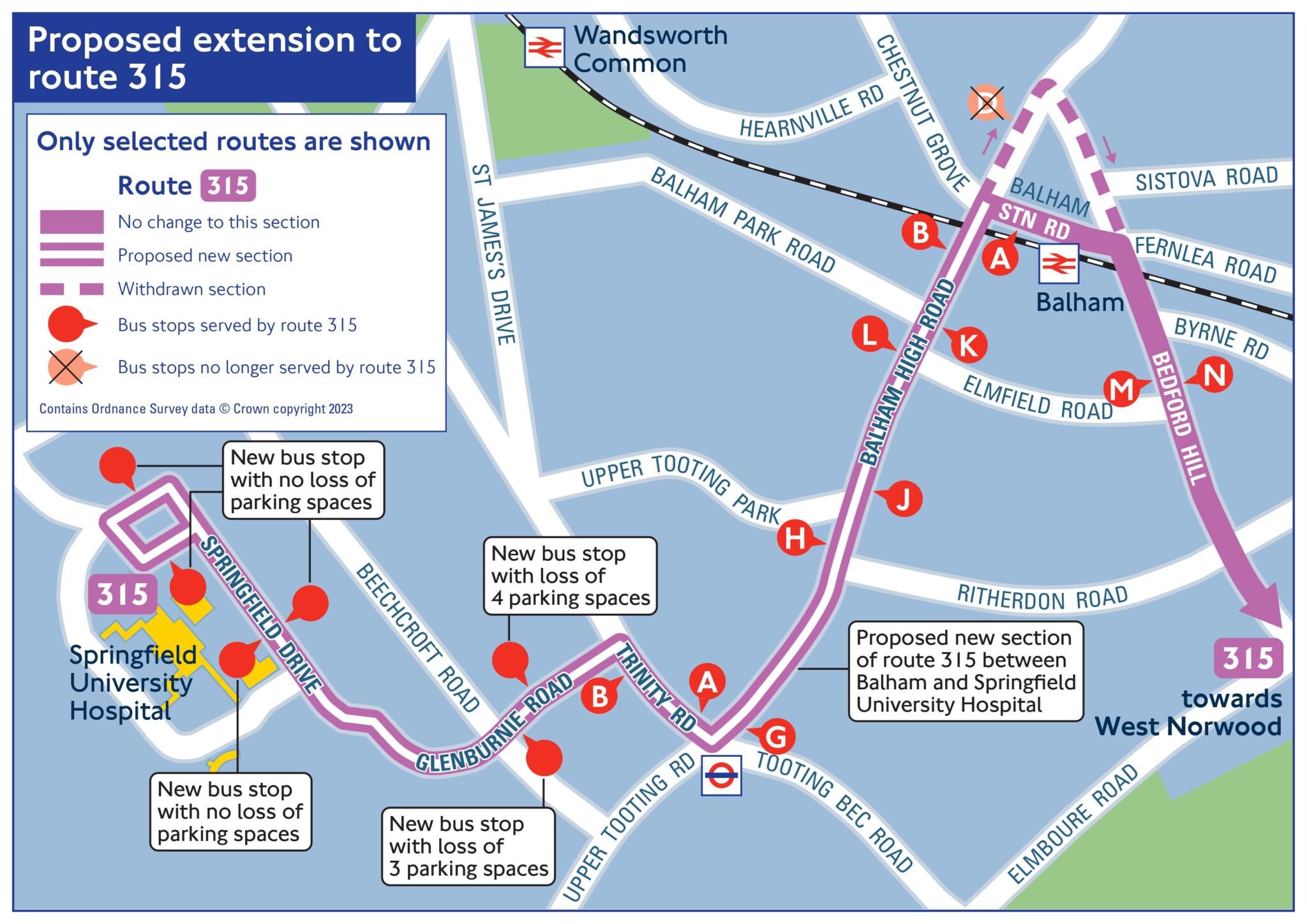 Bus route extends across South London to new hospital – London News ...