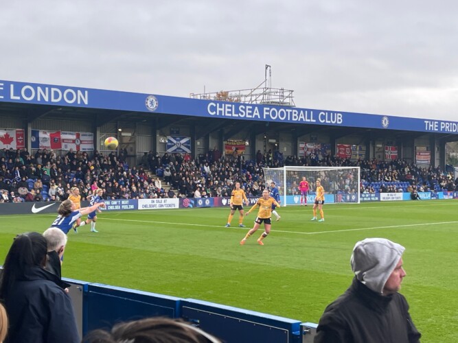 Action from Chelsea v Leicester City. Picture: Paul Lagan