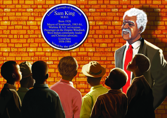 Illustration by Jason Lee Picture: Courtesy of Windrush Foundation