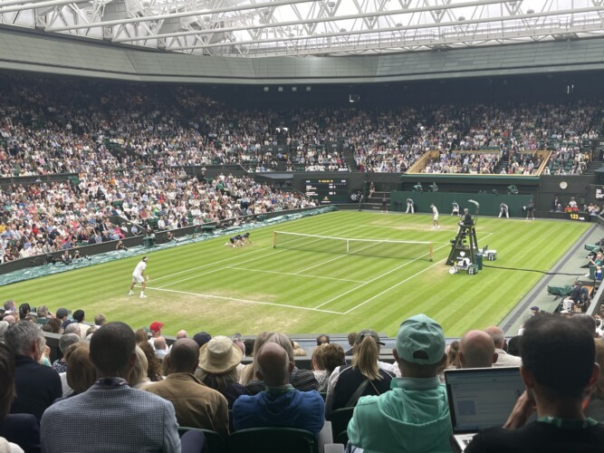 Action from Fritz v Zverev Picture by Paul Lagan