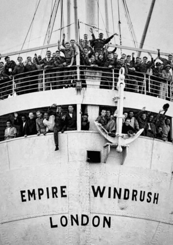 Empire Windrush packed with West Indian immigrants on arrival at the Port of Tilbury on the River Thames on June, 22, 1948Picture: Contraband Collection/Alamy Stock Photo