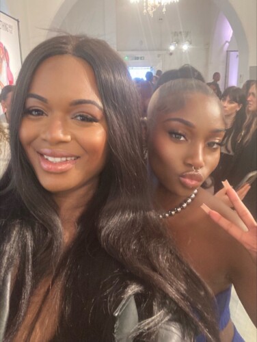 Indiyah, with South London Press Showbiz Sarah, has done incredibly well since starring on Love Island, and is even an ambassador for top fashion brand prettylittlething.com Picture: Showbizmama