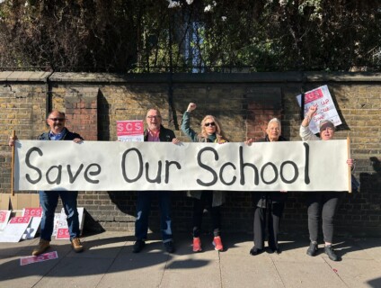 Teachers take to picket line in last bid to save school from closure